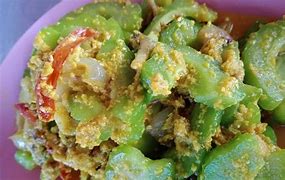 Peria Goreng Telur Masin